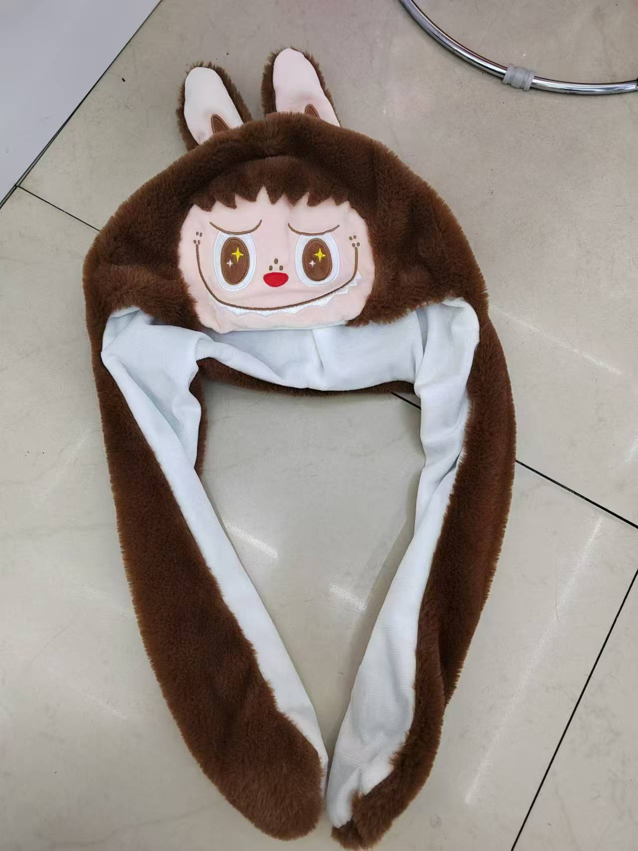 DAHOUFA325 2025 Popular Monster Labubu LED Hat with Moving Ears