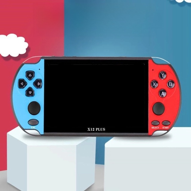 2021 Cheapest 7 Inch 16 GB X12 Plus Retro Portable Handheld Game Console Large Screen Display Video Game Console