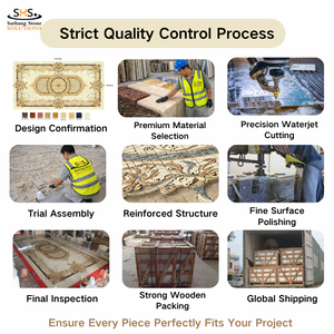 Design Personalizzato di Medaglioni in Marmo con Tecnologia Waterjet per Progetti di Interni di Lusso, <span class=keywords><strong>Palazzi</strong></span> e Hall di Hotel - Product Image 4