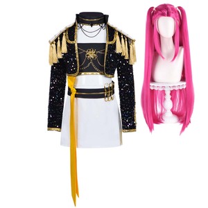 大人女性向けファンシーステージ衣装 ルミ・ミラ・ゾイ シンガー コスチューム ブラックセット AOKG-170 - Product Image 1