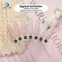 Gel constructeur effet coquille d'œuf sans HEMA ni TPO, paillettes, effet coquille d'œuf, gel dur UV à faire tremper, vernis à ongles, extension d'ongles, tendance estivale