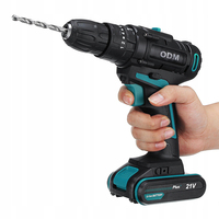 Coofix 21v batterie marteau à vitesse variable sans fil électrique brosse percussion marteau perceuse et tournevis pour le bois