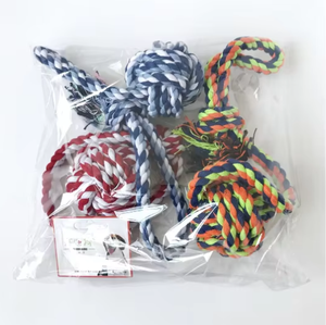 เชือกดัมเบลของเล่นสำหรับสัตว์เลี้ยงเชือกคอตตอนของเล่นสำหรับสัตว์เลี้ยงแข็งแรงทนทานแบบกำหนดเองไม่สามารถทำลายได้ - Product Image 3