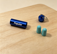 Lot de tubes à bouchons d'oreilles personnalisés gravés au laser avec logo, porte-clés portable en aluminium pour cadeau promotionnel d'entreprise