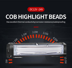 6 Zoll <span class=keywords><strong>2</strong></span> IN 1 LED-Strahbolzen-Notfall-Lichtleiste Warnung Gefahr Verkehrsberater Kühlergrill blinkender Lichtleiste - Product Image 5