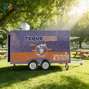 Food Truck Americano Móvil <span class=keywords><strong>España</strong></span>: Remolque para Churros, Carrito Remolcable para Perritos Calientes con Parrilla, Food Truck <span class=keywords><strong>de</strong></span> <span class=keywords><strong>Comida</strong></span> Rápida, Remolque para Café - Product Image 4