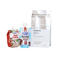 Impression personnalisée 20ml 10ml 100ml 500ml Pochette à bec verseur avec support Emballage en PE-BD Matériau jetable Fabricants directs