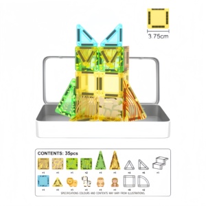 Vente en gros : Nouveaux ensembles de blocs de <span class=keywords><strong>construction</strong></span> magnétiques sur le thème des animaux de la ferme, éducatifs STEM, jouets d'empilage et de <span class=keywords><strong>construction</strong></span> pour tout-petits 2026 - Product Image 2