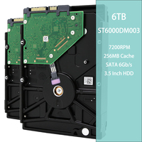 Disque dur interne pour ordinateur de bureau de 3,5 pouces, haute performance, ST6000DM003, 6 To, utilisé, 7200 tr/min, SATA3 6 Gb/s, cache 256 Mo