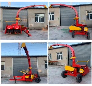 Traktör çift sıralı mısır ve Napier çim yan monte silaj ekin hasat makinesi römork ile monte - Product Image 5