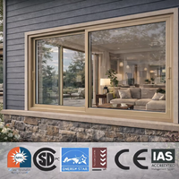 Ventana Abatible de Aluminio Personalizada para Casa Moderna, Ventana de Villa Insonorizada y de Eficiencia Energética