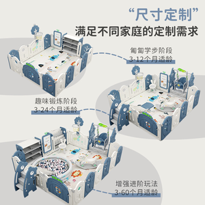 MIGO คอกกั้นสำหรับเด็กเล็กสนามเด็กเล่นในร่มขนาดใหญ่แบบพกพาสำหรับเด็กสำหรับห้องนอนทำจากพลาสติกทนทาน - Product Image 5