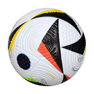 Balones de Fútbol de PVC y Tela PU con Logotipo Personalizado, Inflables, Tamaño Profesional 5, Balones de Fútbol Baratos de China para Entrenamiento de Fútbol - Product Image 1