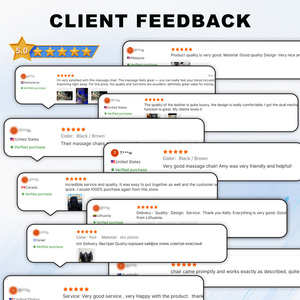 Weißer Übergroßer 4D-Ganzkörper-Knet-Massagesessel mit SL-Schiene und Effekten für die Schultern - Product Image 6