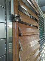 Système de persiennes horizontales modernes en alliage d'aluminium, automatiques et manuelles, pour extérieur, avec cadre, pare-soleil, ventilation, imperméable