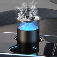 Diffuseur d'huiles essentielles électrique intelligent à ultrasons, lumière LED, purificateur d'air pour voiture, aromathérapie, huile parfumée, désodorisant d'air