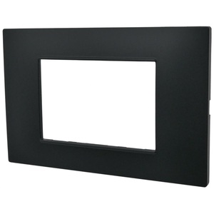 Black Soft <b>Touch</b> 3-Way <b>Switch</b> Plate Compatible With Vimar Plana - Product Image 2