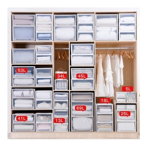 big pull out cabinet organizer containers clear plastic drawers storage boxes