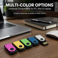 Clé USB 2.0 pivotante personnalisée avec logo, 32 Go, clé mémoire rotative, cadeau d'entreprise, nouvelle, cryptée, garantie 3 ans, épreuve de conception gratuite