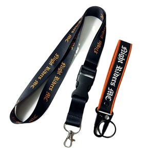 High Quality Custom Embroidery Woven Logo Silk Screen Printed With Clasp Clip Keychain - Product Image 3