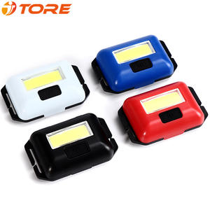 Mini COB <b>LED</b> Headlamp AA Battery 20H Outdoor Camping Hiking Fishing <b>Light</b> Plastic Headband Black 25g - Product Image 4