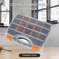 Boîtes de rangement compactes et amovibles pour petites pièces, étanches, réglables en usine, pour organiser les attaches, boîte à outils en plastique