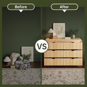 Phoenix nhà rộng hiện đại tủ quần áo 6 rãnh ngăn kéo tự nhiên sồi kết thúc bằng gỗ tủ quần áo kim loại xử lý cho phòng ngủ phòng khách hành lang - Product Image 5