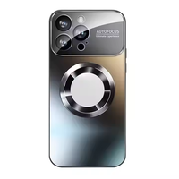 Étui de téléphone magnétique mat, étanche, antichoc, uni, de luxe, avec porte-cartes pour iPhone 15/14/13/12 Pro Max 16 Pro Max, compatible avec la recharge sans fil