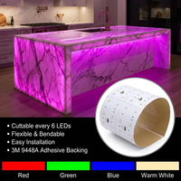 Panneau lumineux LED matriciel RGBW flexible et découpable, grand format, rétroéclairé, couleur intégrale, pour affichage publicitaire commercial et centres commerciaux