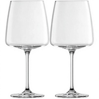 Verre à vin transparent résistant aux rayures à long pied Rouge et blanc Capacité 710 ml 2 verres