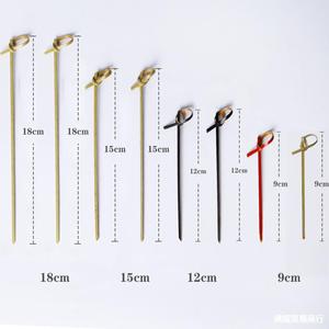 Thân Thiện Với Môi Tre Tự Nhiên Gậy Cho Trái Cây Cocktail Hôn Xiên Dùng Một Lần Cho Halloween Trung Quốc Năm Mới Giáng Sinh - Product Image 2