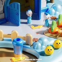 Maison de poupée magique, ensemble de jeu pour filles, contrôle magnétique, château/ferme mobile, maison de poupée, jeu de simulation, jeu de table pour enfants