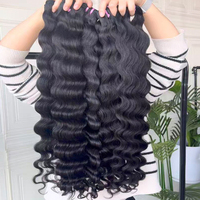 Lots de Cheveux Humains Ondulés Bruts du Cambodge, Extensions de Cheveux Vierges Non Traités, Pointes Épaisses, Fournisseur en Gros
