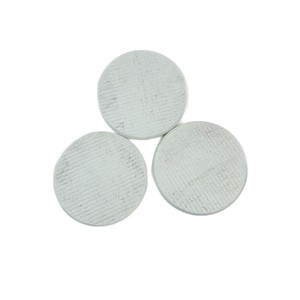 Juego de posavasos redondos de madera de caucho, tapete aislante del calor de madera maciza para tazas y cuencos, uso doméstico - Product Image 2