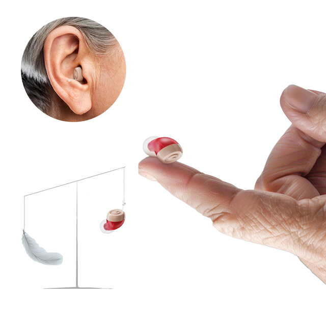 Jinghao China Cheap Manufacturer Invisible Rechargeable Cic Hearing Aids Amplifier Device Rechargeable for Adults