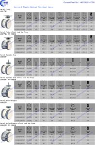 Pengxing गर्म बिक्री 3 इंच 4 इंच 5 इंच चिकित्सा ढलाईकार पीए + Tpr सभी प्लास्टिक कुंडा प्लेट आईसीयू डबल ब्रेक के साथ ढलाईकार पहिया - Product Image 6
