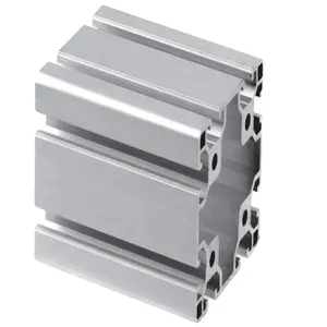 großhandel großes lager billiger preis silber anodiert 8080 extrudiertes aluminium t-schlitz-profil