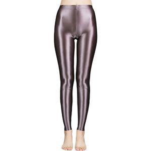 Leggings Lucidi Senza Cuciture Sexy Aderenti <span class=keywords><strong>Pantaloni</strong></span> da Yoga <span class=keywords><strong>Donna</strong></span> Glitter Vita Alta Allenamento Palestra Esercizio Fitness - Product Image 2