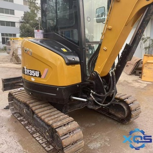 Excavatrice sur chenilles hydraulique Sany SY35u d'occasion, modèle 2022, moteur Yanmar, composants PLC, 3,5 tonnes, en bon état, vente Shanghai - Product Image 3