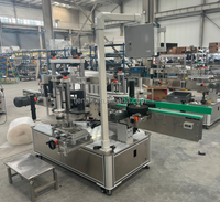 Machine d'étiquetage électrique linéaire automatique à double face à colle humide Emballage en bois Plc et composants de base du moteur