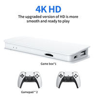 Clé de Jeu M15 4K 1080P, Sortie TV HD, Mini Console de Jeu Rétro Portable, Console de Jeux Vidéo TV Classique Sans Fil 2.4G pour PS5