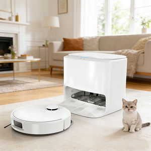 Robot Aspirador Inteligente V9 Autolimpiante, 8000Pa, Barrido en Seco y Húmedo, Navegación Láser, Mapeo, 180 Minutos de Autonomía, para Alfombras y Pelo de Mascotas - Product Image 1