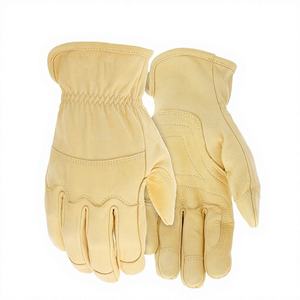 Gants de travail et de conduite pour hommes en cuir de buffle, personnalisables avec tampon d'entreprise, respirants, confortables, imperméables, anti-coupure et antidérapants - Product Image 1