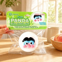 Jouet Squishy Panda Pain au Lait à Remontée Lente, Anti-Stress, Jouet Sensoriel Rempli de Liquide, ASMR, Mignon Kawaii pour Enfants et Adultes