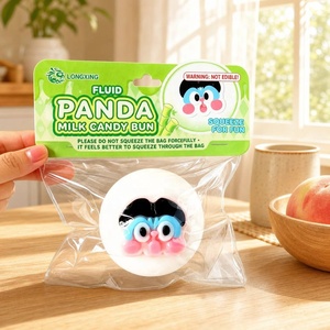 Juguete Blandito de Panecillo de Leche Panda, de Subida Lenta, para Aliviar el Estrés, Juguetes Sensoriales con Líquido, ASMR, Lindos Panecillos Kawaii para Niños y Adultos - Product Image 4