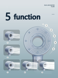 <span class=keywords><strong>Pommeau</strong></span> <span class=keywords><strong>de</strong></span> <span class=keywords><strong>Douche</strong></span> Réglable 5 Modes <span class=keywords><strong>de</strong></span> Jet en Plastique ABS Haute Pression avec Filtre, Économiseur d'Eau, Massage <span class=keywords><strong>pour</strong></span> Eau Dure, Salle <span class=keywords><strong>de</strong></span> Bain, <span class=keywords><strong>Baignoire</strong></span> - Product Image 4