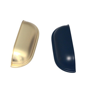 <span class=keywords><strong>Poignées</strong></span> d'armoires de cuisine <span class=keywords><strong>noires</strong></span> et chromées <span class=keywords><strong>poignées</strong></span> de traction de tasse de coquille - Product Image 6