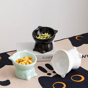 2024 support en céramique animal de compagnie chat chien nourriture <span class=keywords><strong>bol</strong></span> d'eau mignon haute diagonale céramique chat <span class=keywords><strong>bol</strong></span> cou protection <span class=keywords><strong>bol</strong></span> <span class=keywords><strong>Anti</strong></span> <span class=keywords><strong>renversement</strong></span> - Product Image 1