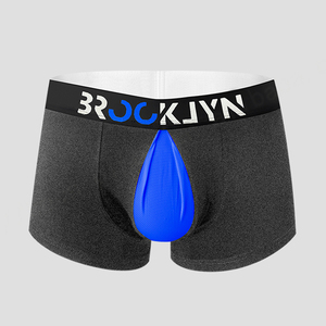 Ropa interior de maletero para hombre de etiqueta privada, Bóxer transpirable 95 algodón 5 Spandex, bolsa frontal abierta transpirable, calzoncillos para hombre - Product Image 2