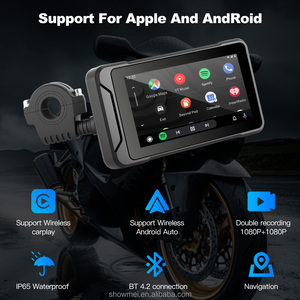 Portátil IP67 DVR 5 pulgadas Carplay Android Auto HD IPS pantalla motocicleta GPS navegación inalámbrica TPMS - Product Image 2